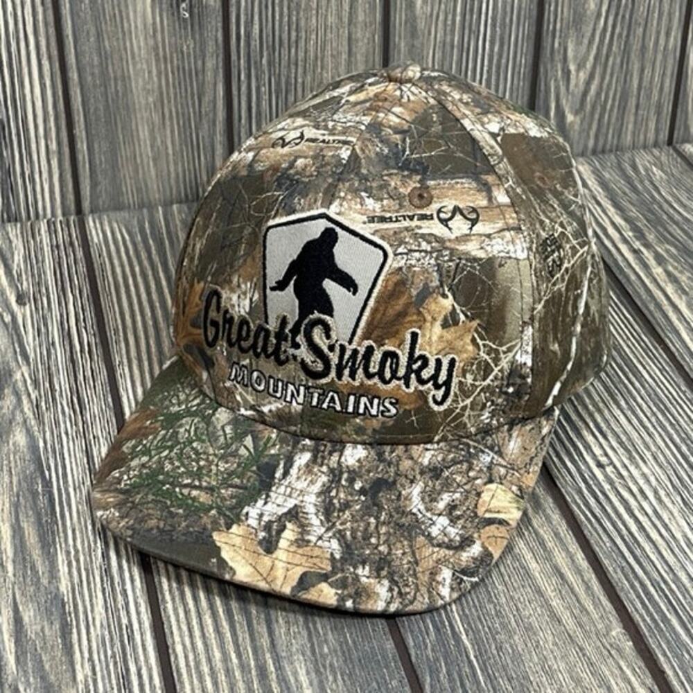Realtree‎ Edge Great Smoky Mountains Camo Sasquatch Bigfoot Hat Cap Hunting